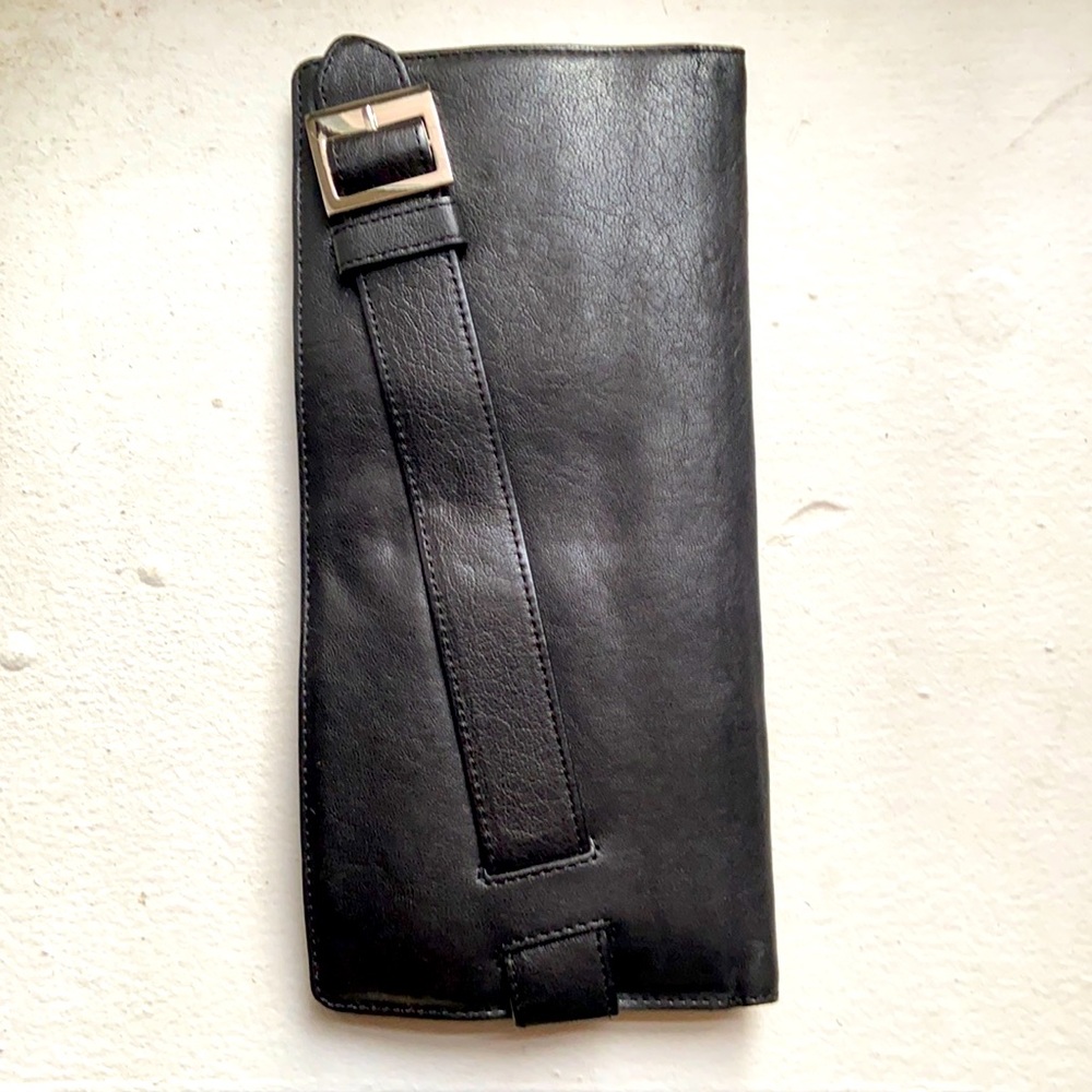 Kooba Black leather buckle wallet
